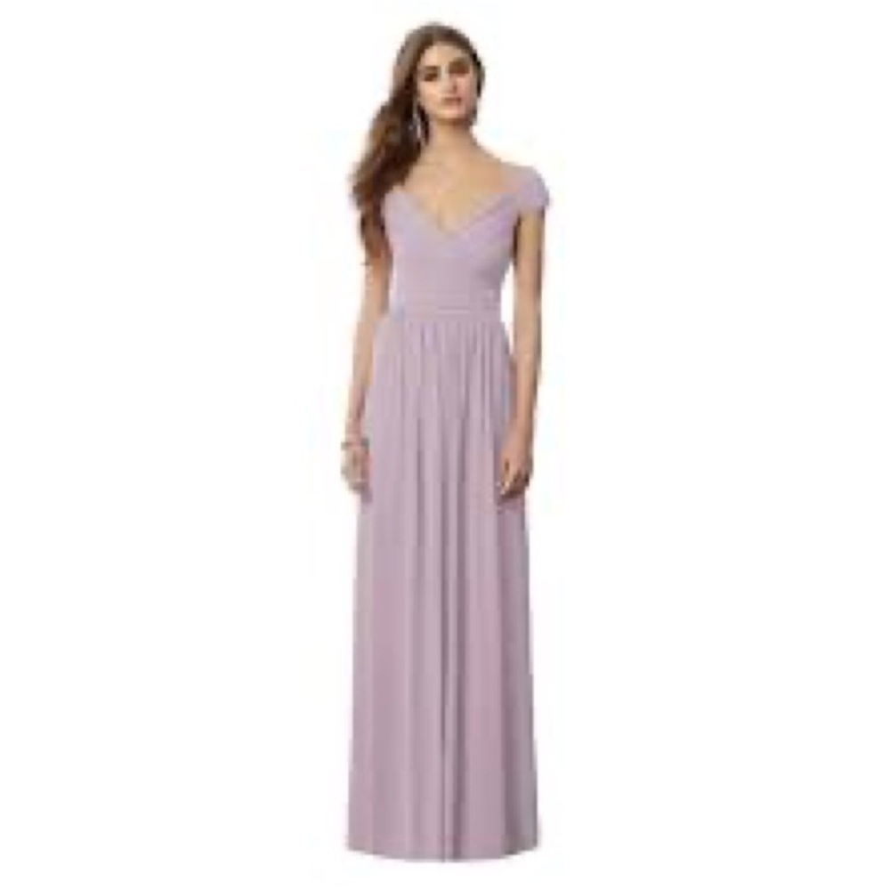 Pink Modest Bridesmaid Dress